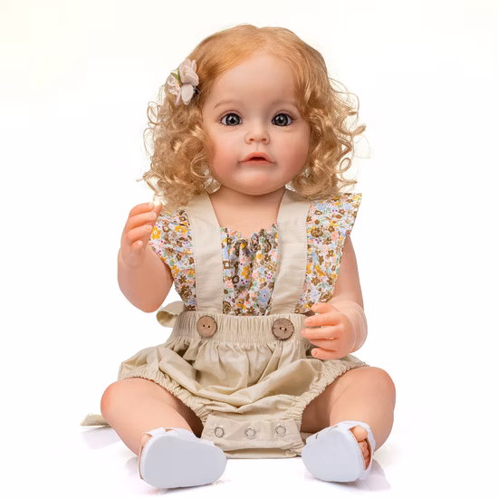 Hot Selling 55 Cm Bebe Doll Reborn Toddler Girl Pink Princess Very Soft Full Body Silicone Beautiful Doll Real Touch Toy Gifts
