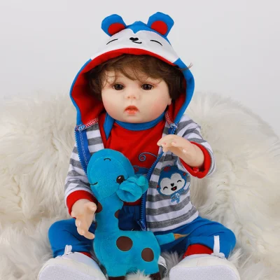 Милые мягкие силиконовые куклы реборн, реалистичные куклы для новорожденных, реалистичные куклы ручной работы Bebe Reborn 48 см