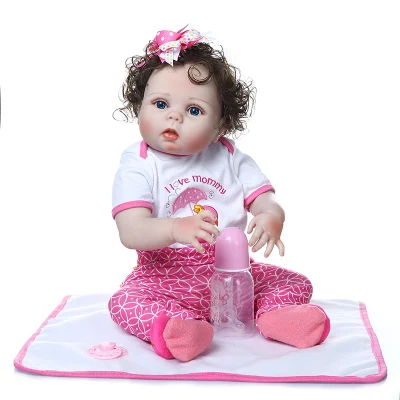 22-дюймовая полностью силиконовая кукла Reborn Baby для купания, игрушки 55 см, настоящее прикосновение, принцесса Bebe Boneca, куклы-игрушки для детей, подарки для друзей по играм